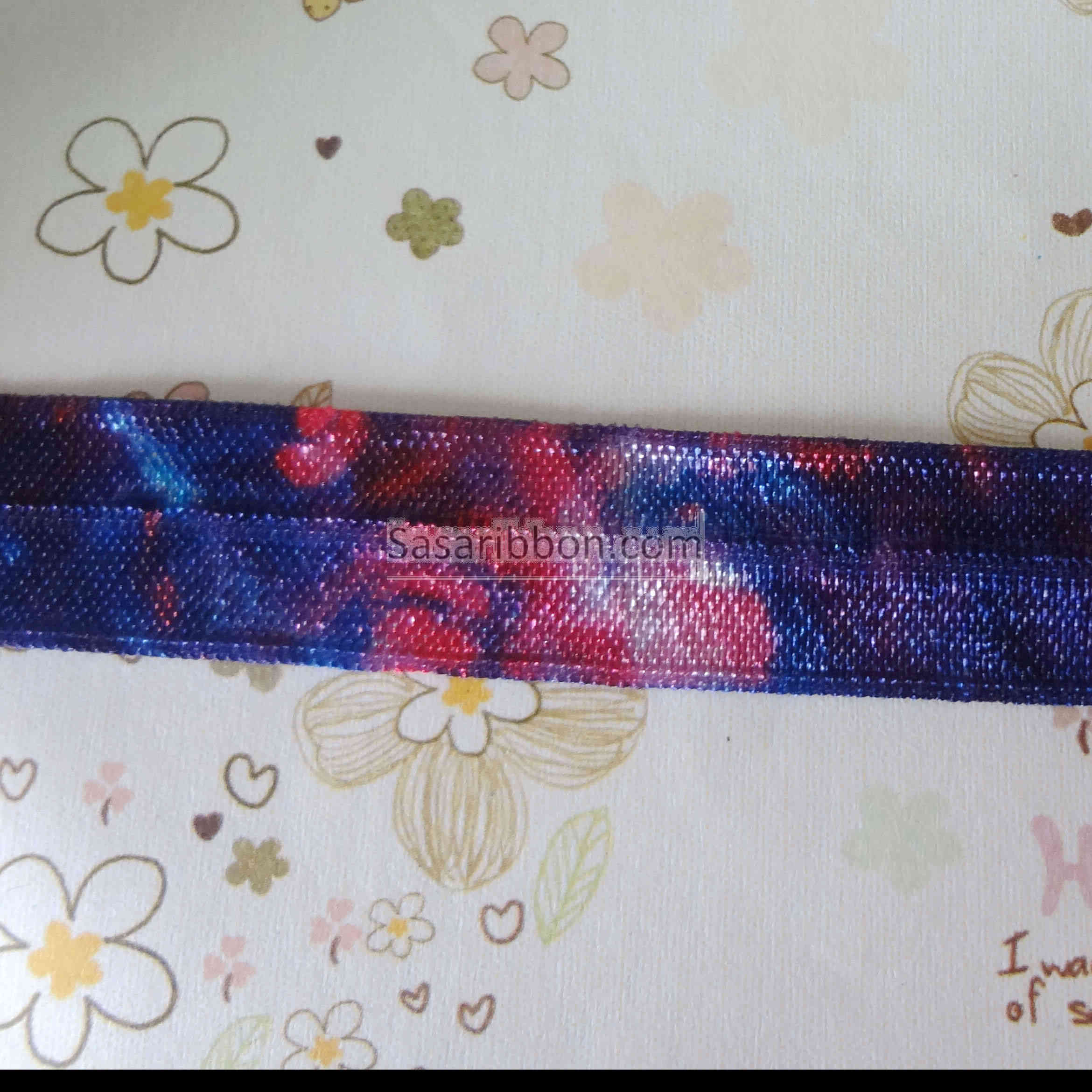 Tie Dye Elastic Ribbon