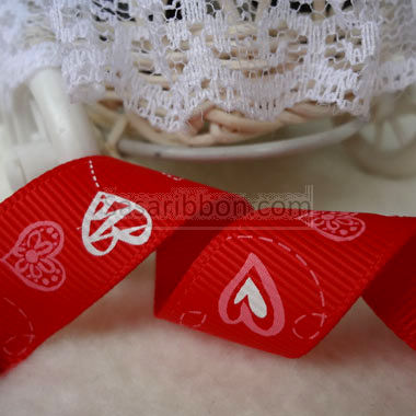 Valentine Print Ribbon